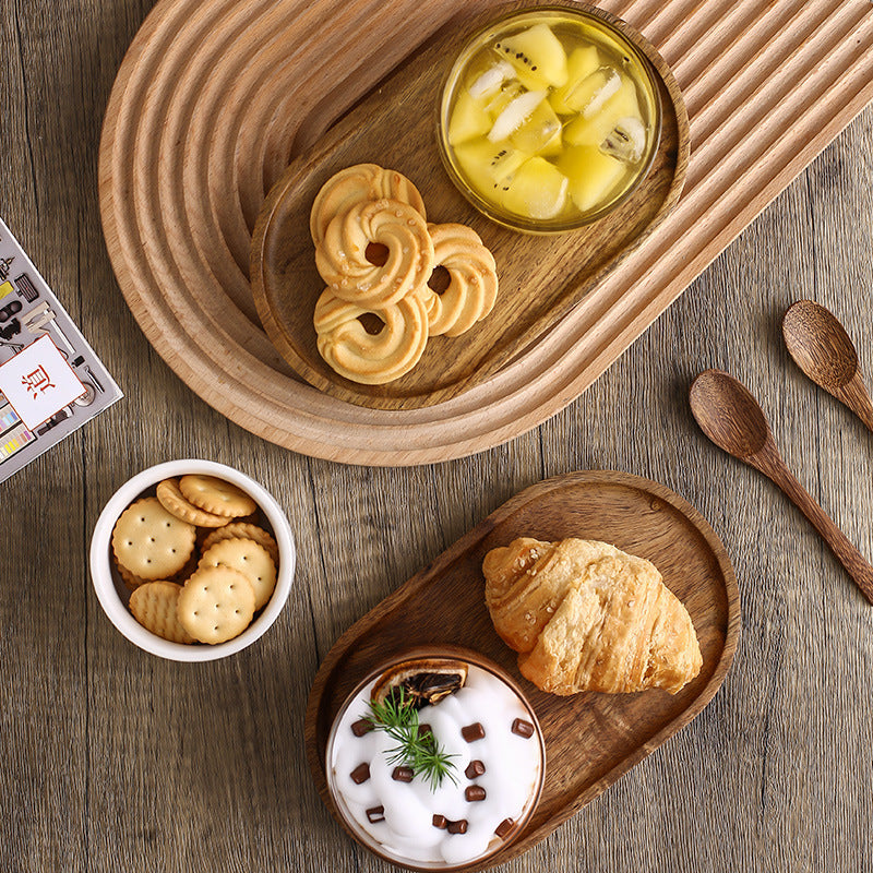 DecoraDepot™ - Dessert Bowl Wooden Tray