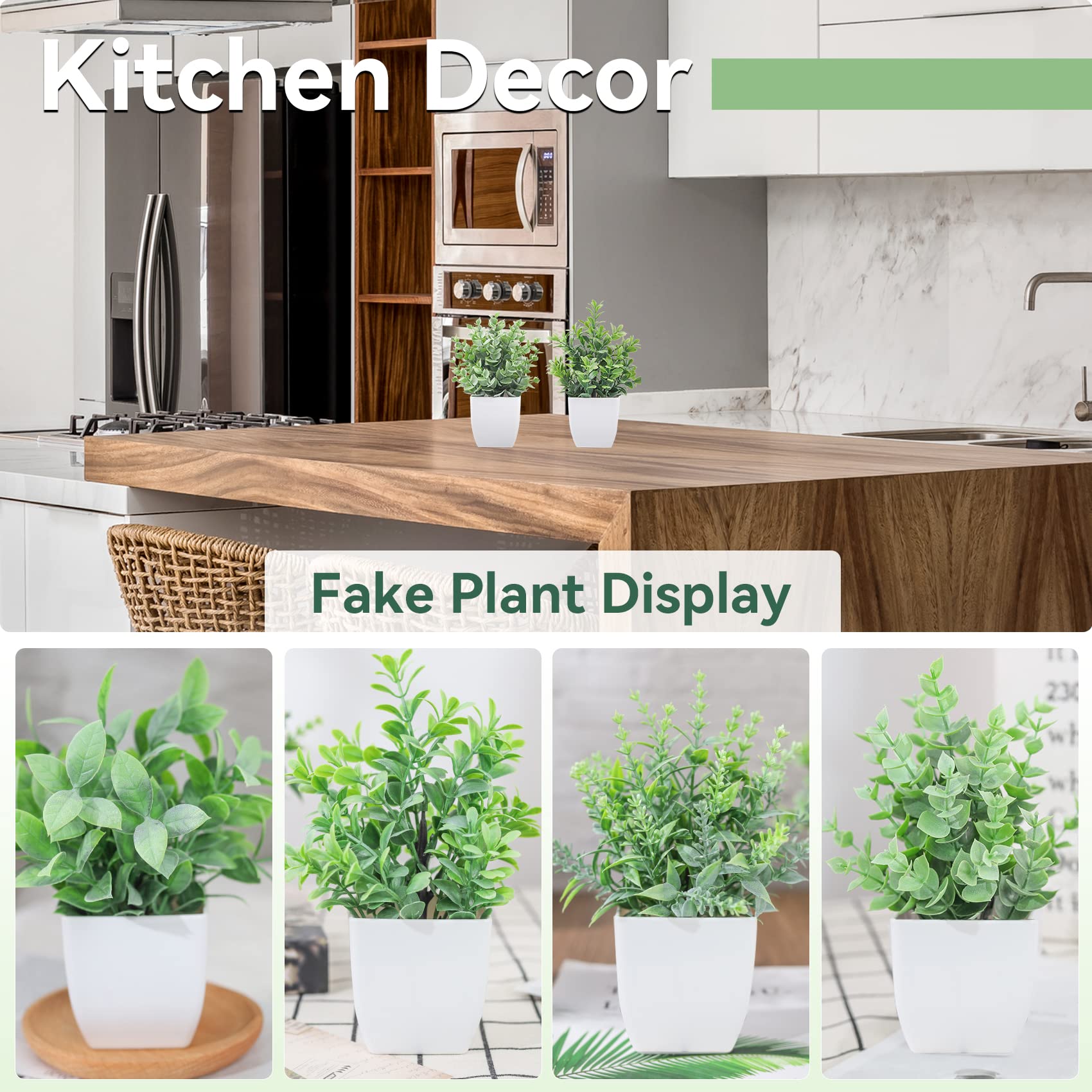 DecoraDepot™ - 4 Packs Fake Plants