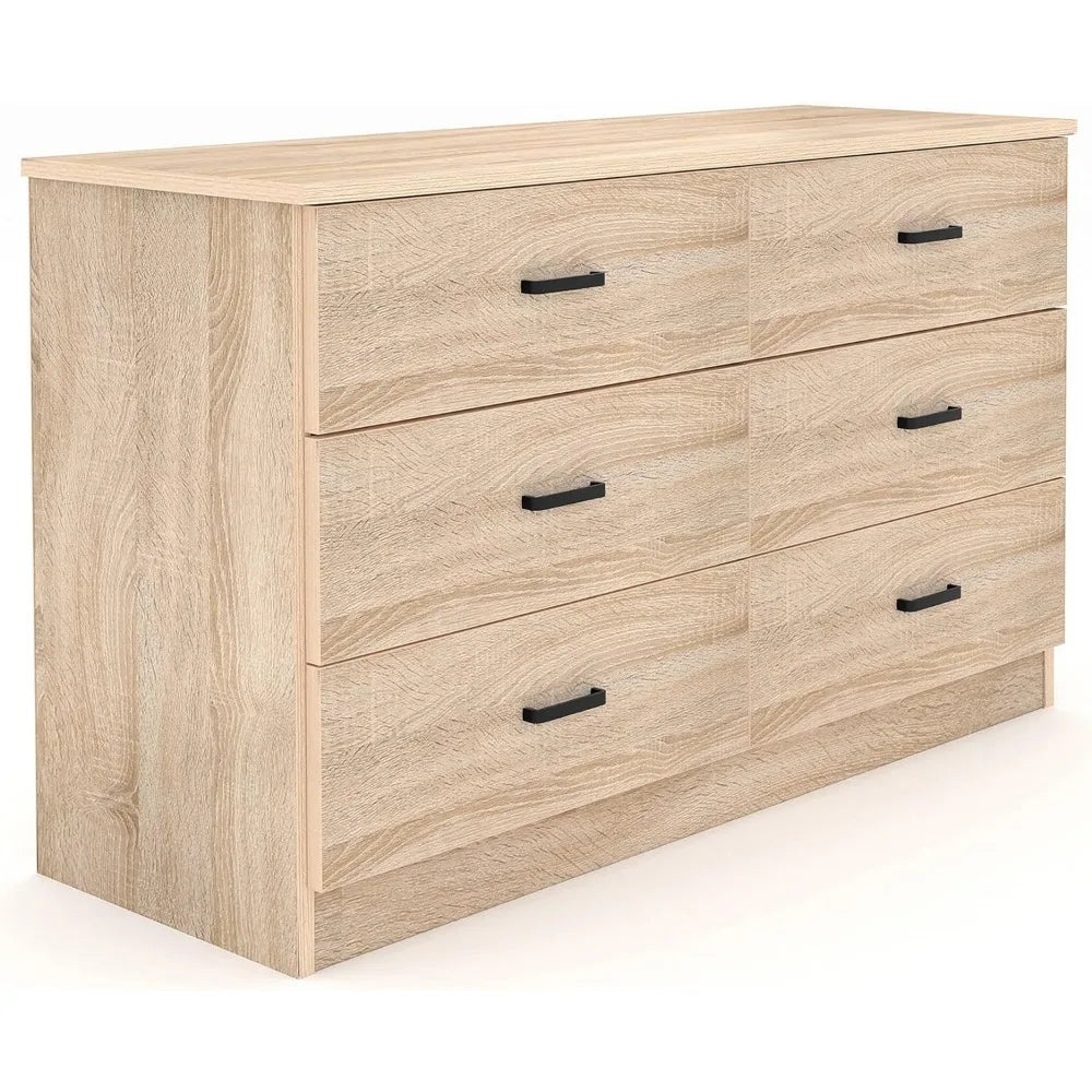 DecoraDepot™ - Wood Dresser with 6 drawers