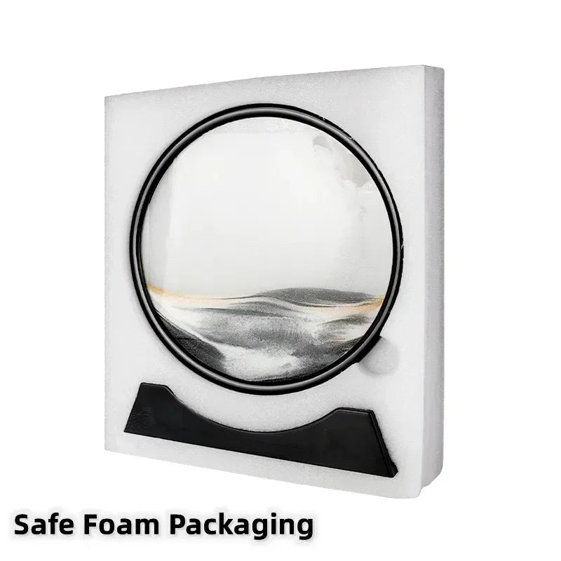 DecoraDepot™ - 3D Moving Sand Art Picture Round Glass